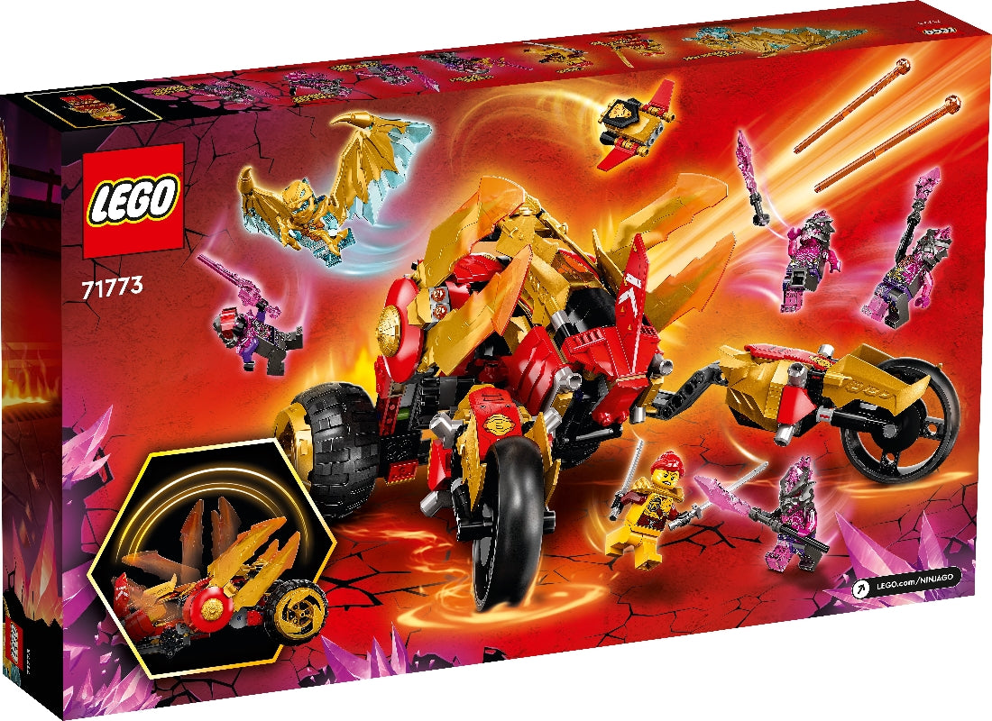 LEGO NINJAGO KAI'S GOLDEN DRAGON RAIDER 71773 AGE: 8+