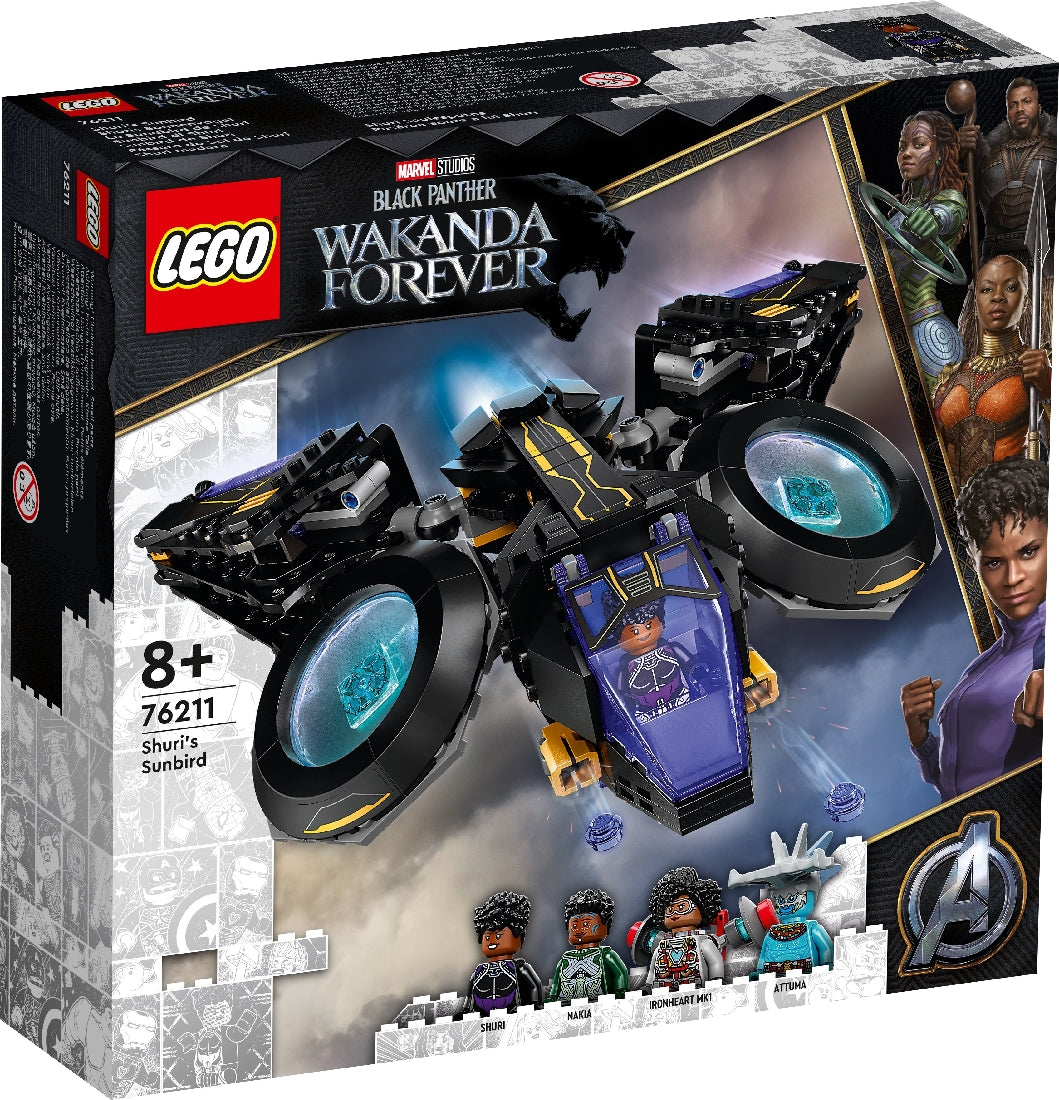 LEGO MARVEL SHURI'S SUNBIRD 76211 AGE: 8+