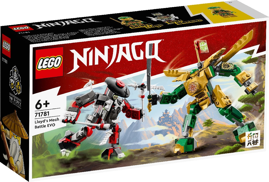 LEGO NINJAGO LLOYD'S MECH BATTLE EVO 71781 AGE: 7+