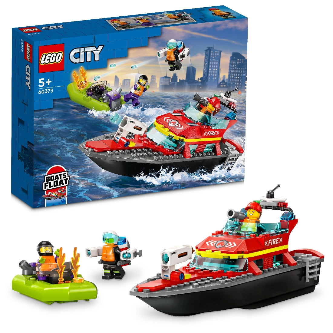 LEGO CITY FIRE RESCUE BOAT 60373 AGE: 5+