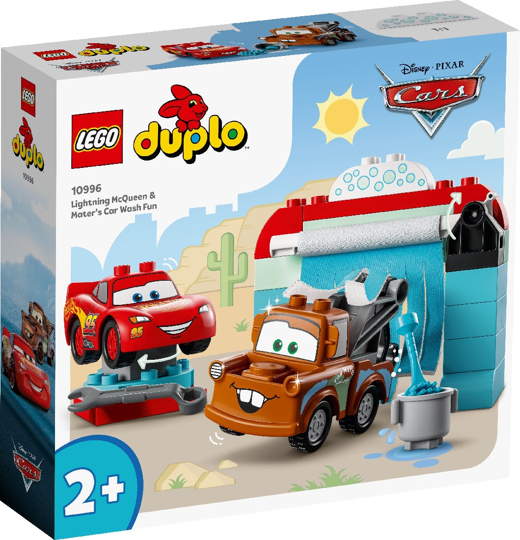 LEGO DUPLO LIGHTNING MCQUEEN & MATER'S CAR WASH FUN 10996 AGE: 2+