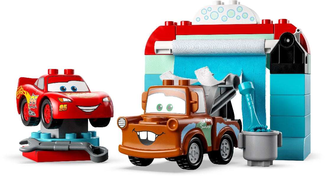 LEGO DUPLO LIGHTNING MCQUEEN & MATER'S CAR WASH FUN 10996 AGE: 2+