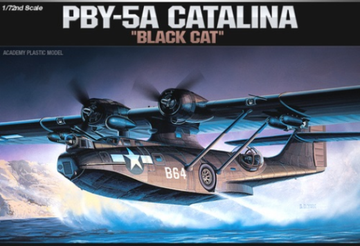 ACADEMY 1/72 PBY-5A CATALINA BLACK CAT