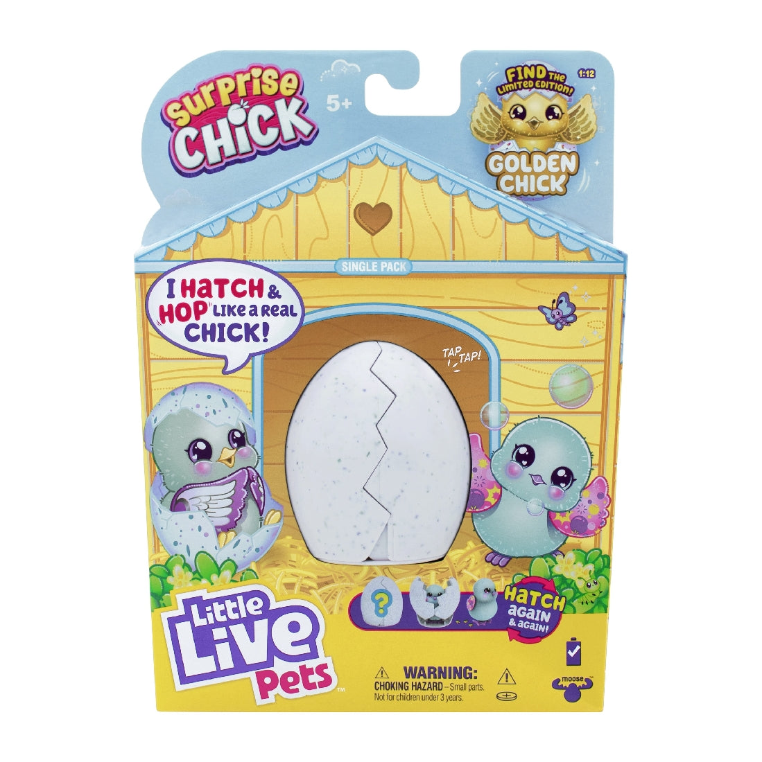 Little Live Pets Surprise Chick S4 Single Pack Asst - Blue