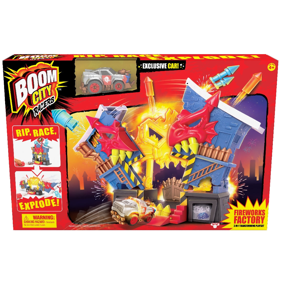 BOOM CITY RACERS S1 FIREWORKS FACTORY PLAYSET