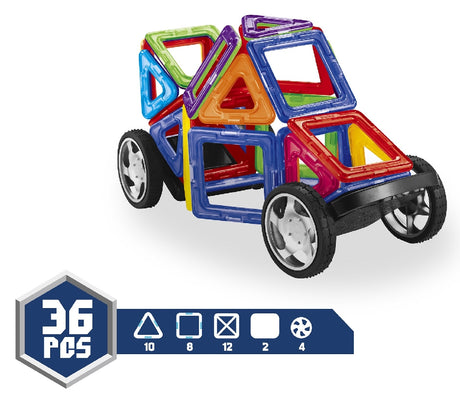 Magnet It Magnetic Vehicle Set 36Pc