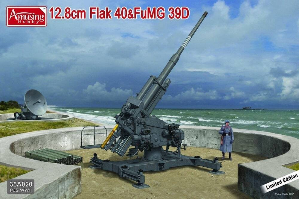 Amusing Hobby 1/35 12.8cm Flak 40&fumg 39d