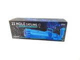 21 Hole Gatling Electric Bubble Gun Asst