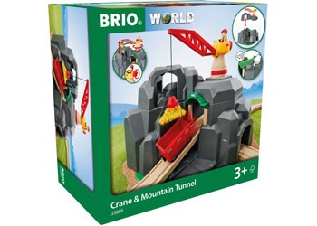 Brio Crane and Mountain Tunnel 7 pieces