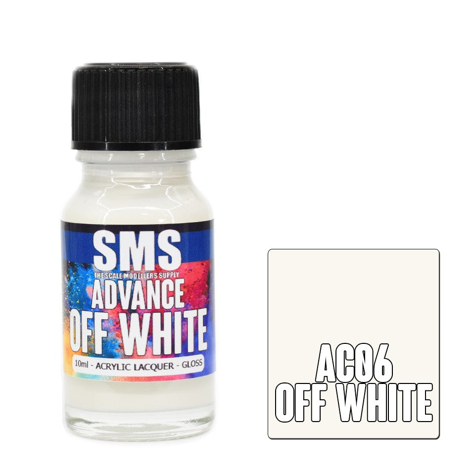 SMS ADVANCE OFF WHITE 10ML ACRYLIC LACQUER