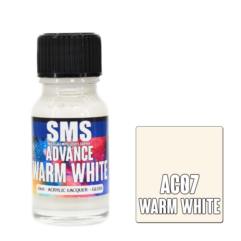 SMS ADVANCE WARM WHITE 10ML ACRYLIC LACQUER