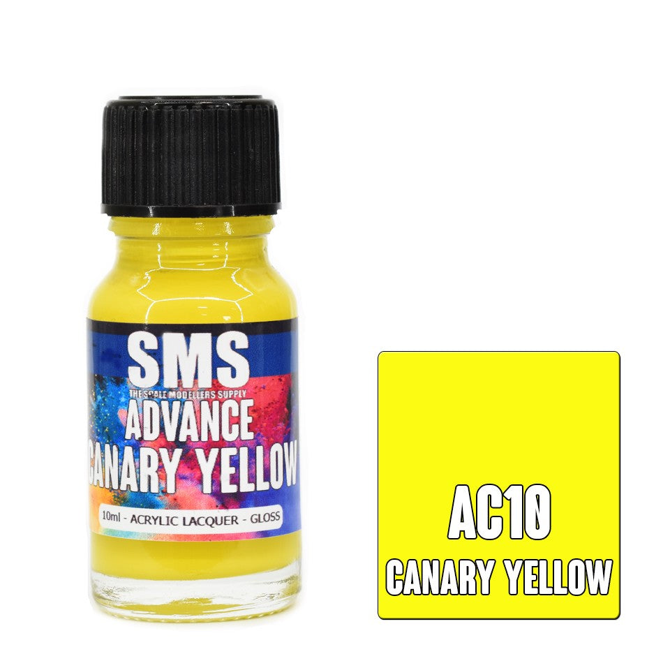 SMS ADVANCE CANARY YELLOW 10ML ACRYLIC LACQUER