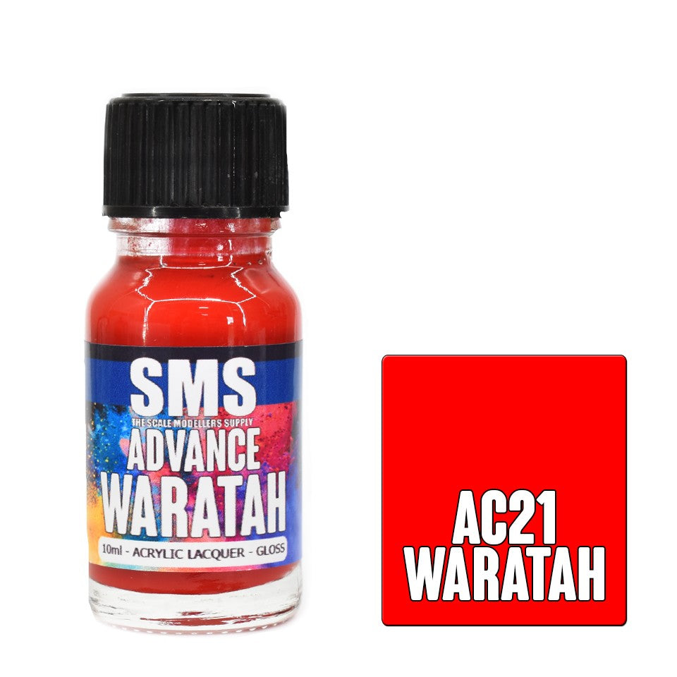 SMS ADVANCE WARATAH 10ML ACRYLIC LACQUER
