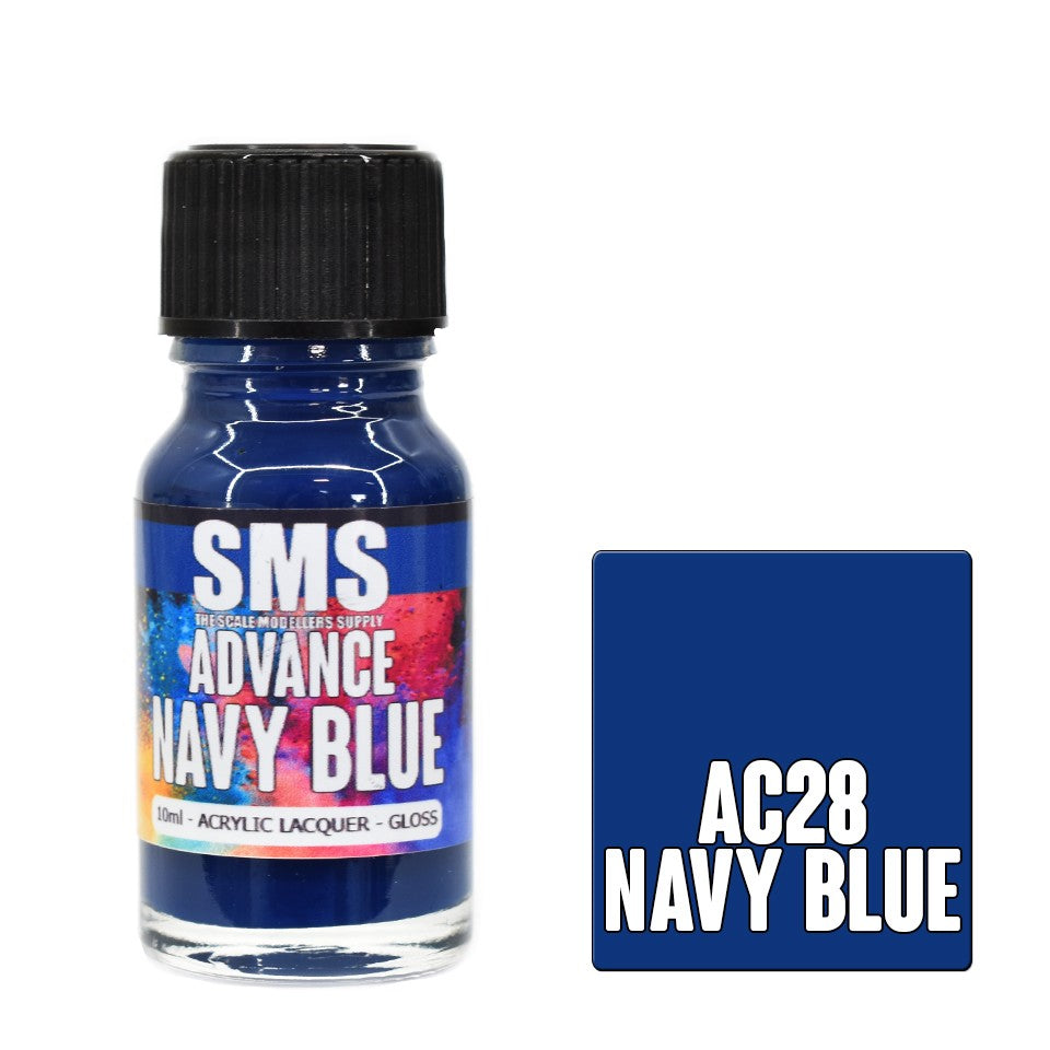 SMS ADVANCE NAVY BLUE 10ML ACRYLIC LACQUER