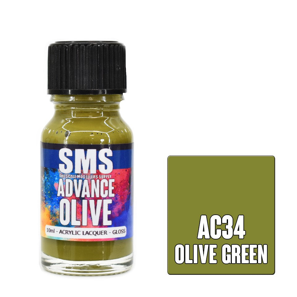 SMS ADVANCE OLIVE 10ML ACRYLIC LACQUER