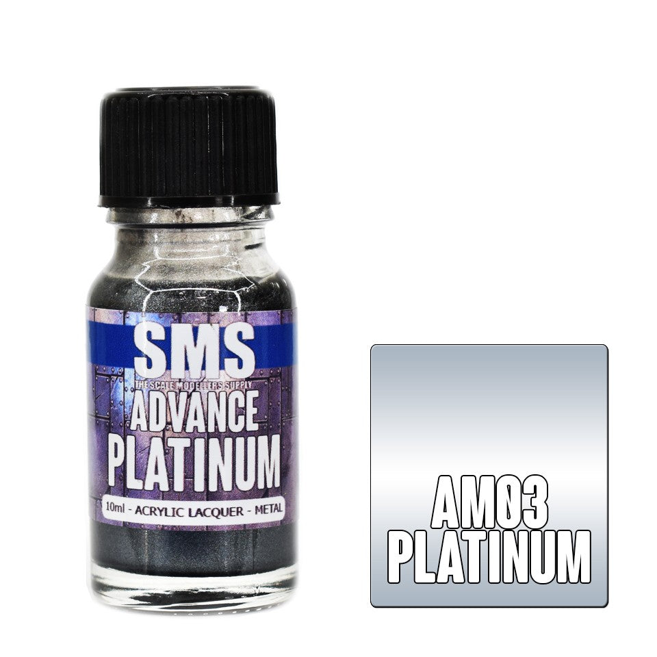 Sms Advance Metallic Platinum 10ml Acrylic Lacquer