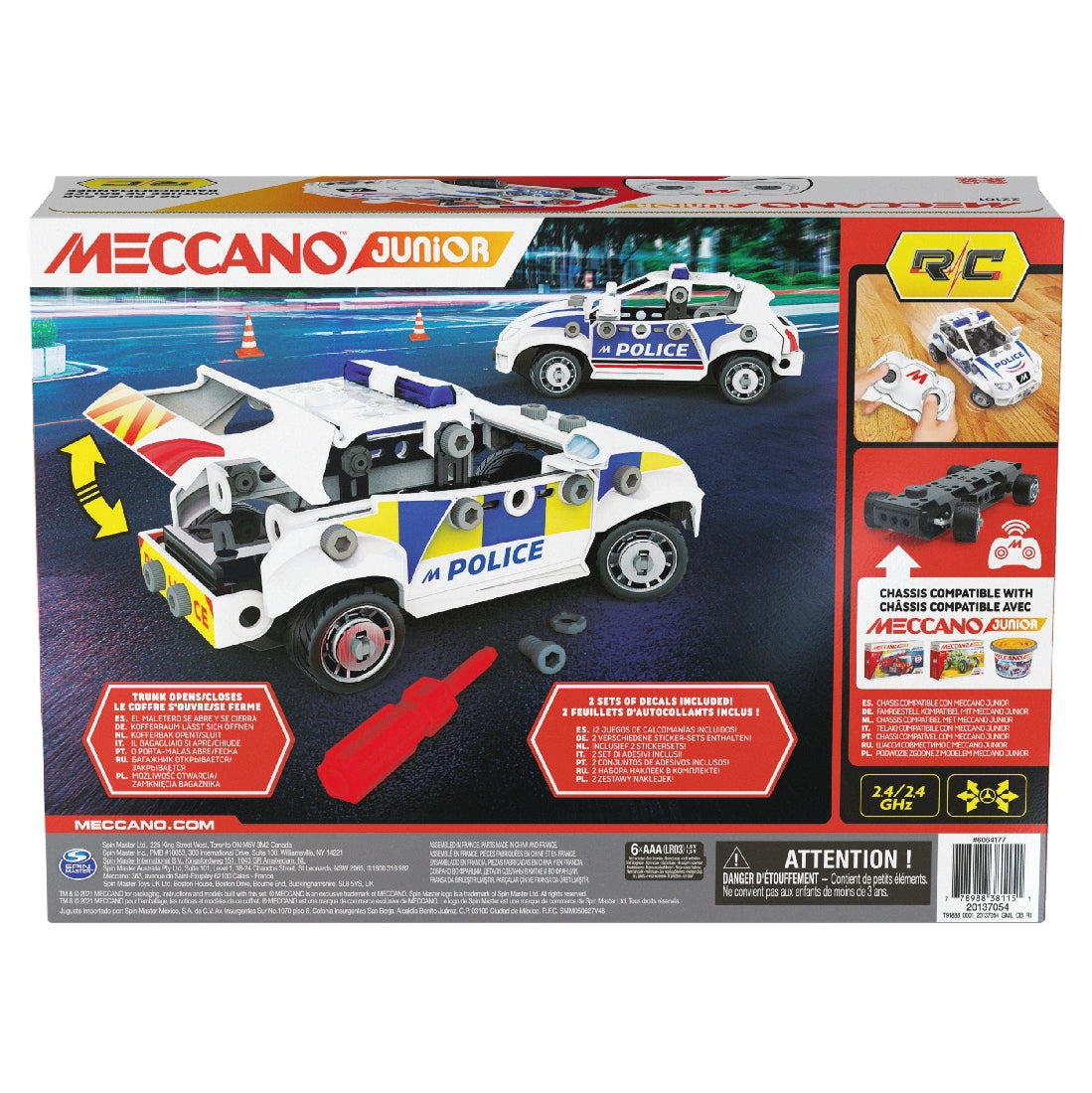 MECCANO JUNIOR RC POLICE CAR