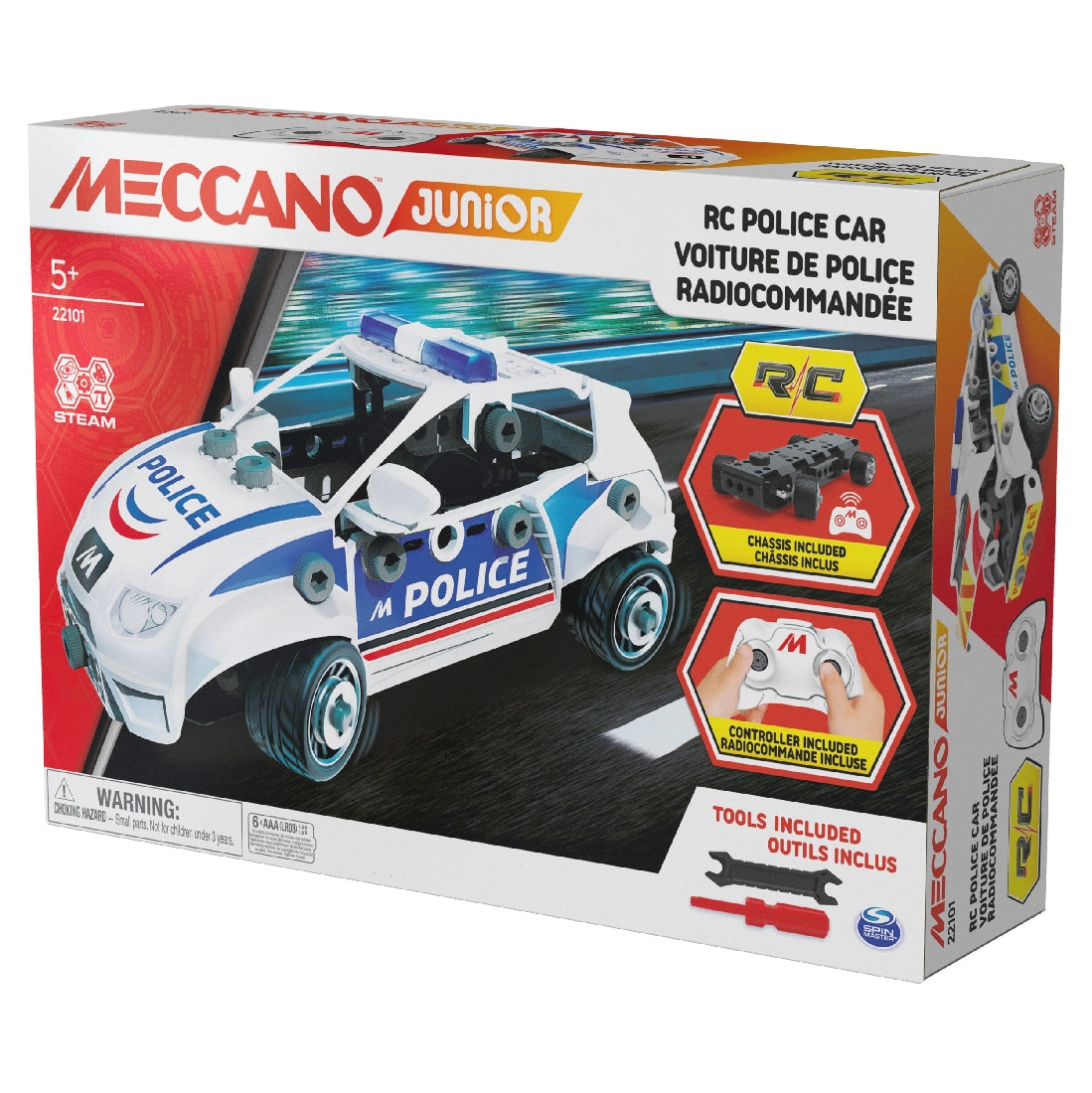 MECCANO JUNIOR RC POLICE CAR