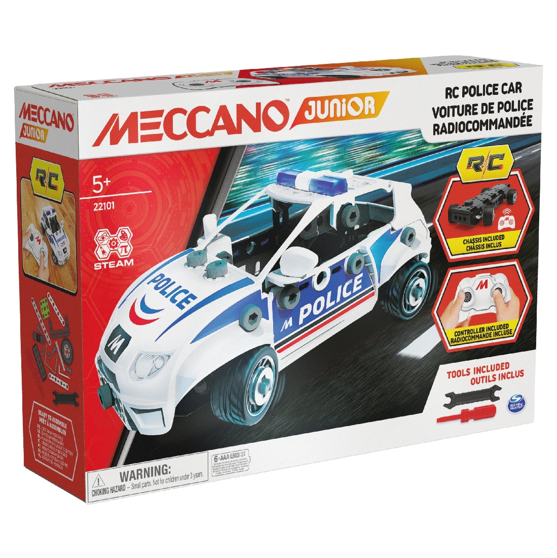 MECCANO JUNIOR RC POLICE CAR