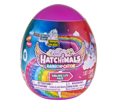 HATCHIMALS RAINBOW-CATION SIBLING LUV PACK