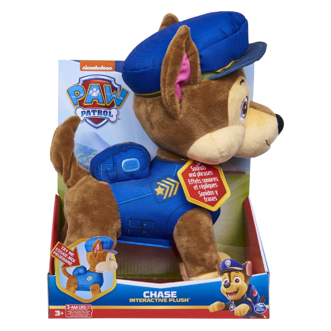 Paw Patrol Interactive Plush - Chase