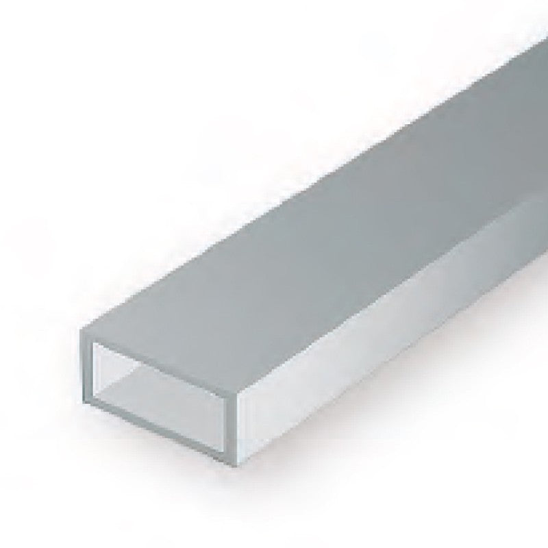 Evergreen White Polystyrene Rectangular Tube 0.125 x 0.250 x 14 / 3.2mm x 6.4mm x 36cm (3)