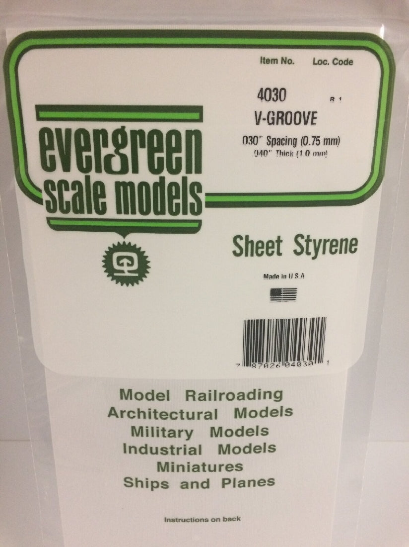 EVERGREEN SHEET STYRENE 4030