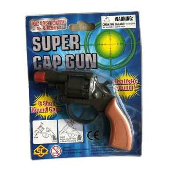 SUPER CAP GUN 4.25" REVOLVER PISTOL