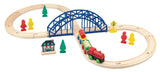 FIRST LEARNING WOODEN FIGURE 8 TRAIN SET 35PC