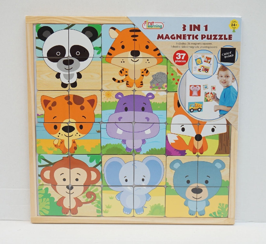 First Learning 3-in-1 Magnetic Puzzle
