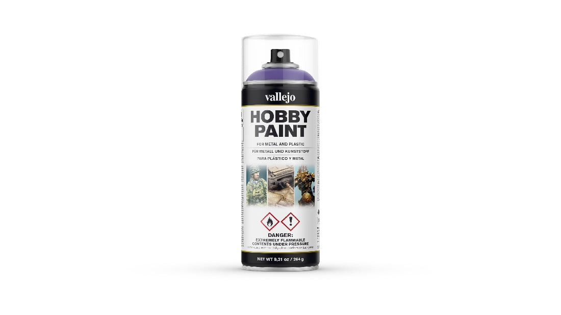 Vallejo Aerosol Alien Purple 400ml Hobby Spray Paint 28025