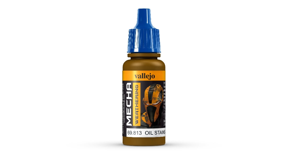 VALLEJO MECHA COLOUR OIL STAINS (GLOSS) 17ML ACRYLIC PAINT