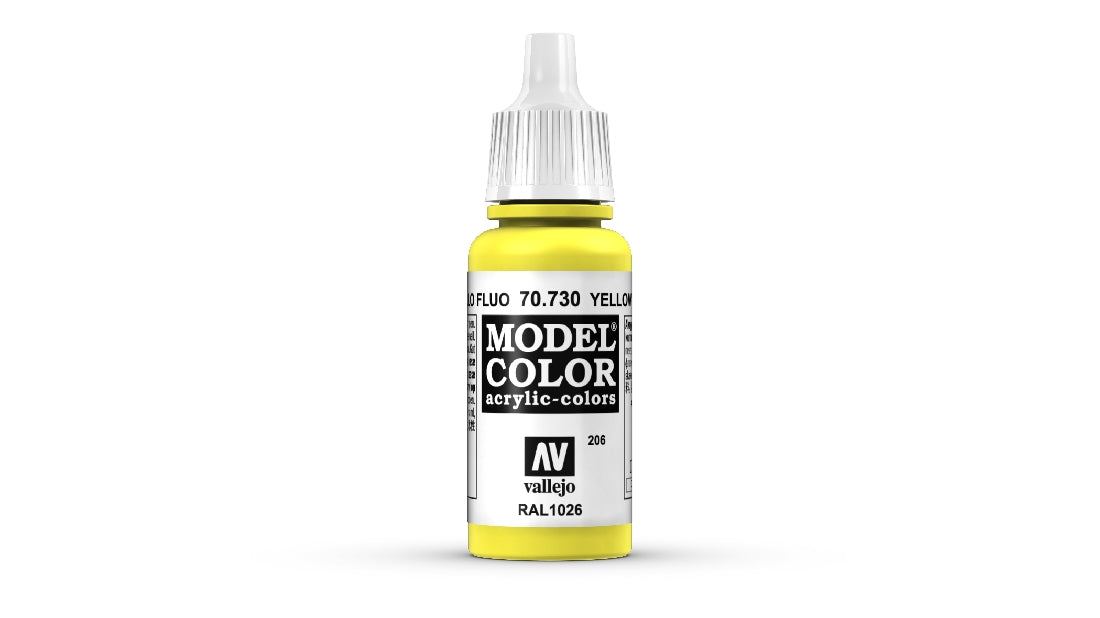 Vallejo Model Colour Fluorescent Yellow 17 Ml