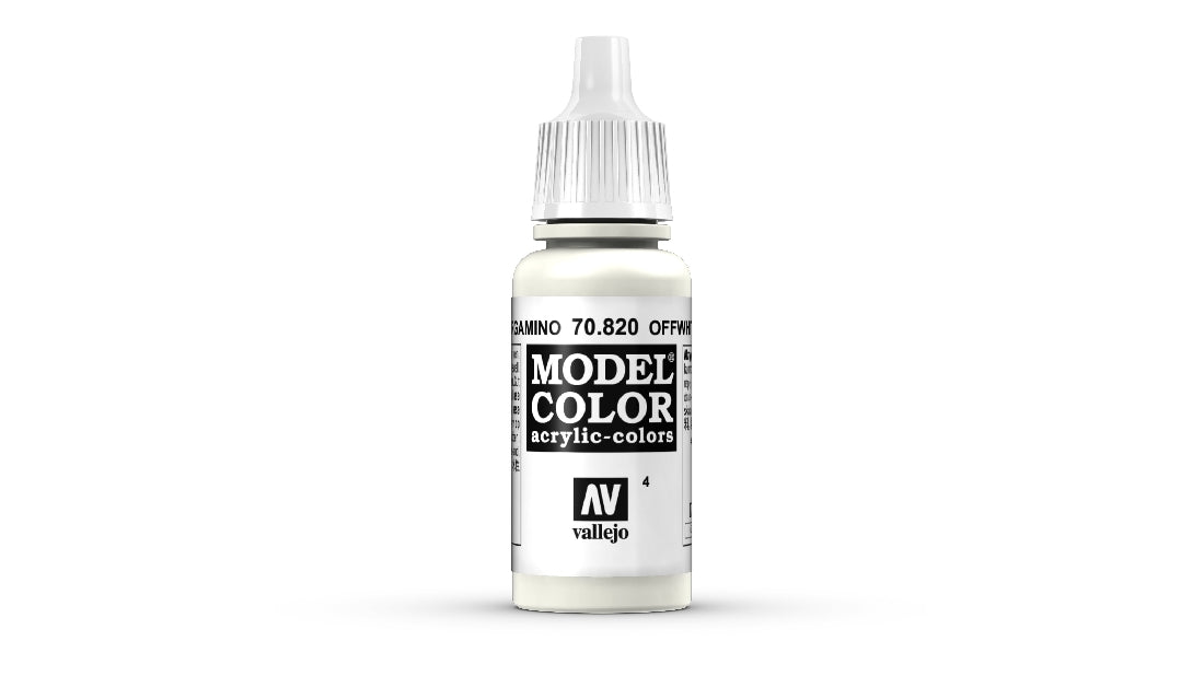 Vallejo Model Color #003 Off White 18ml Matt Acrylic Paint