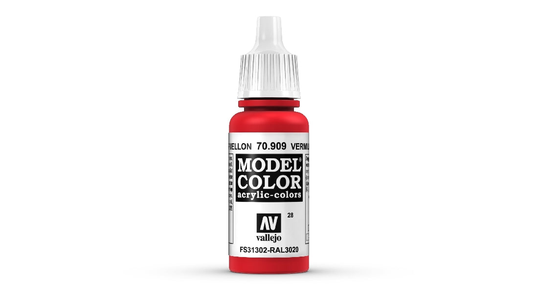 VALLEJO MODEL COLOUR VERMILLION 17 ML