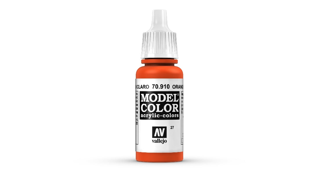 VALLEJO MODEL COLOUR ORANGE RED 17 ML