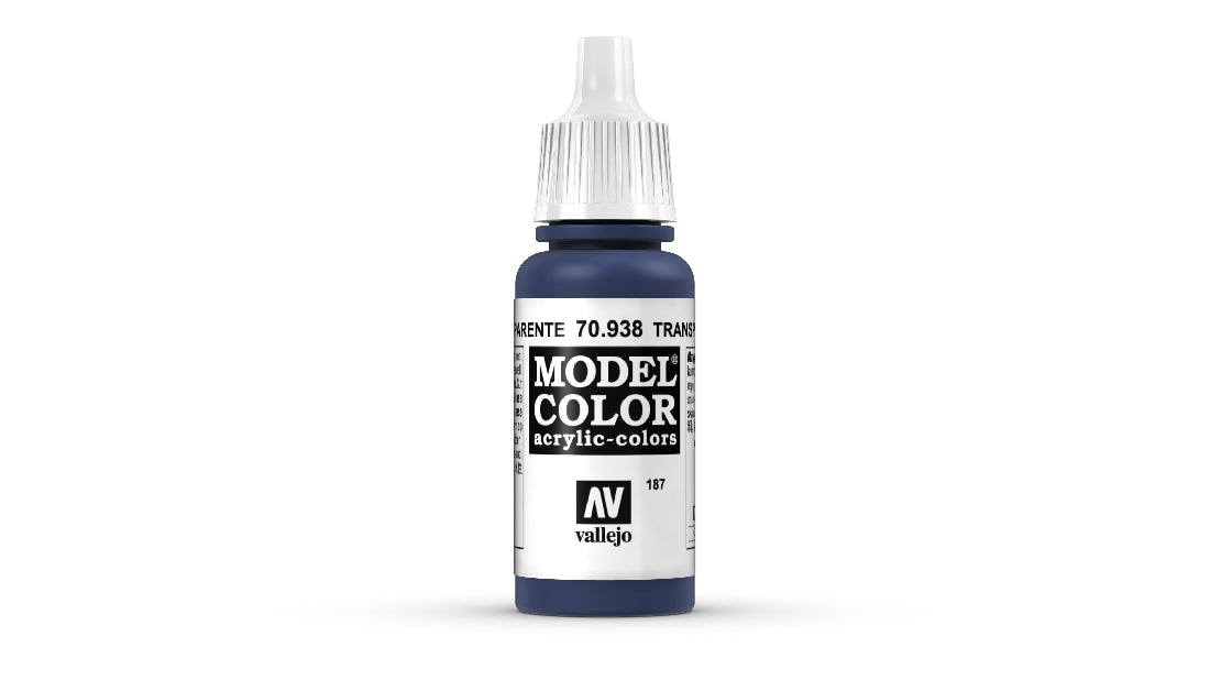 VALLEJO MODEL COLOUR TRANSPARENT BLUE 17 ML