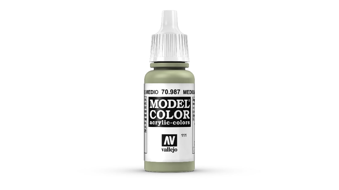 VALLEJO MODEL COLOUR MEDIUM GREY 17 ML