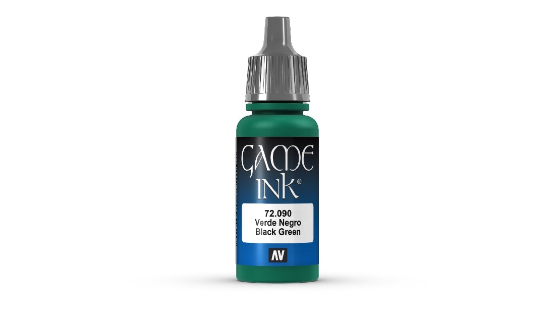 VALLEJO GAME COLOUR INK BLACK GREEN 18ML