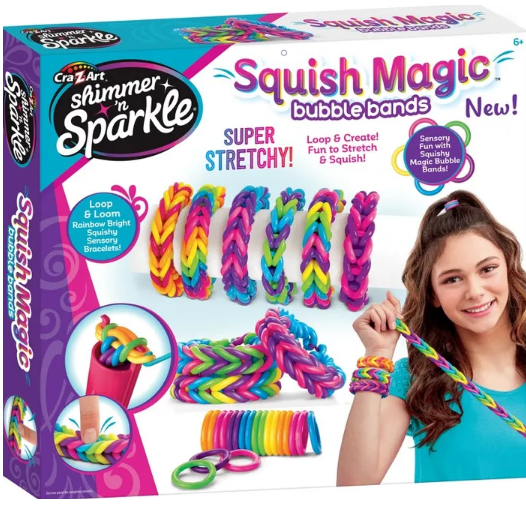 SHIMMER N SPARKLE SQUISH MAGIC BUBBLE BANDS