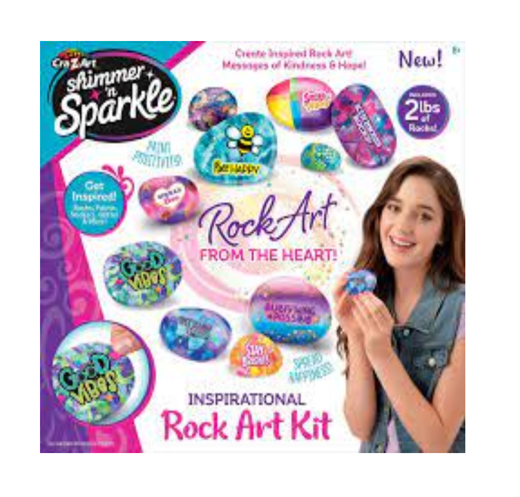 SHIMMER 'N SPARKLE INSPIRATIONAL ROCK ART KIT