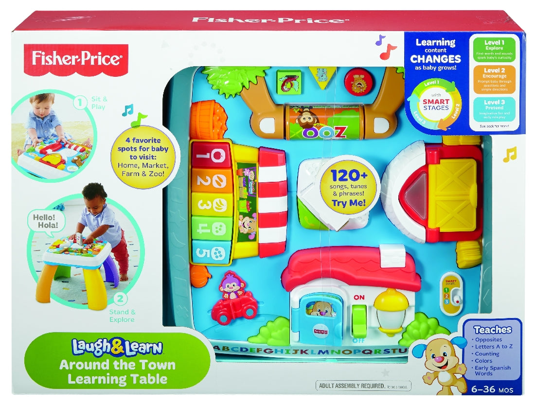 FISHER PRICE AROUND THE TOWN LEARNING TABLE