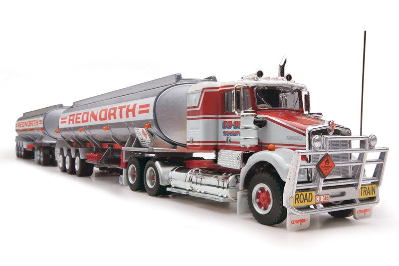 Highway Replicas 1/64 Tanker Road Train Rednorth
