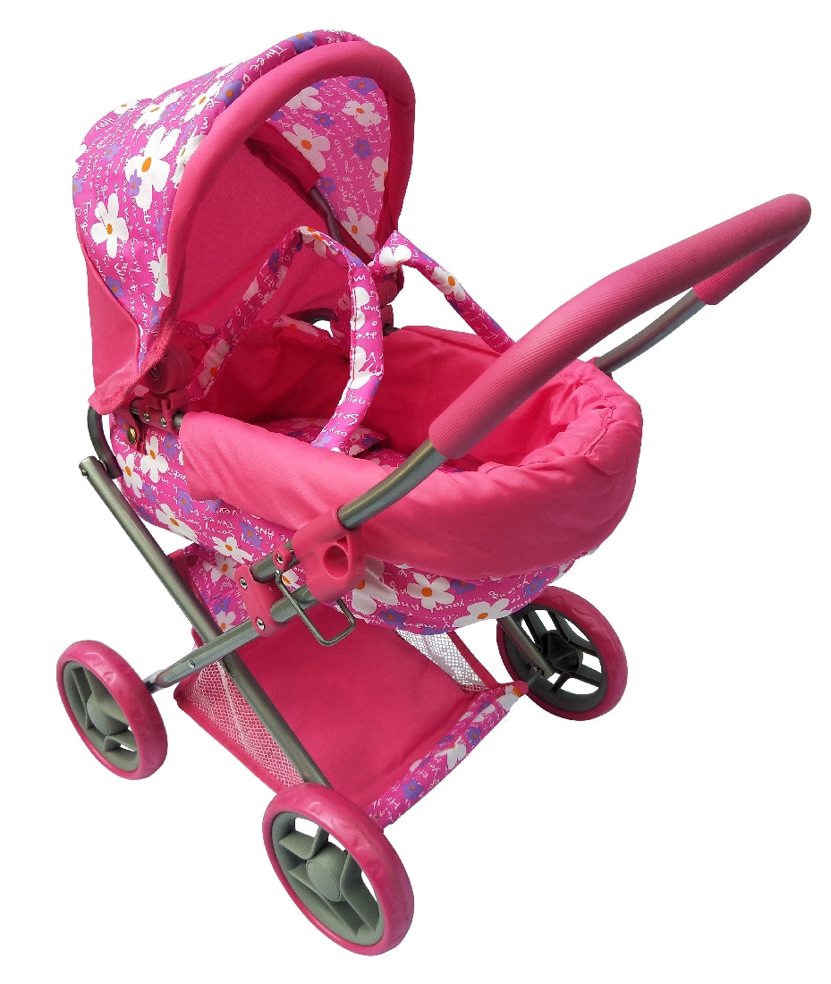 PLAYWORLD DOLLS PRAM MEDIUM PINK