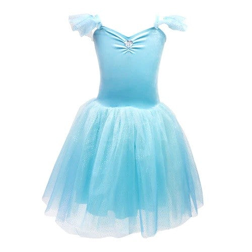 Pink Poppy Princess Sapphire Velvet Dress W/tulle Skirt 5/6