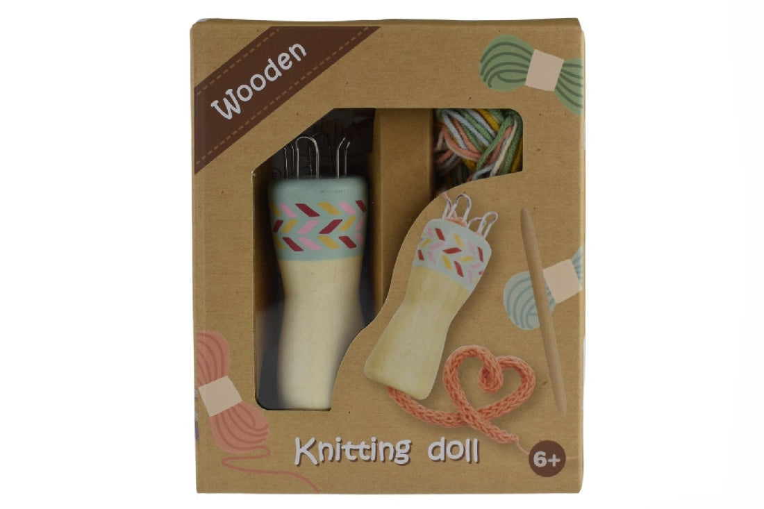 KAPER KIDZ CALM & BREEZY WOODEN KNITTING DOLL ASSORTED