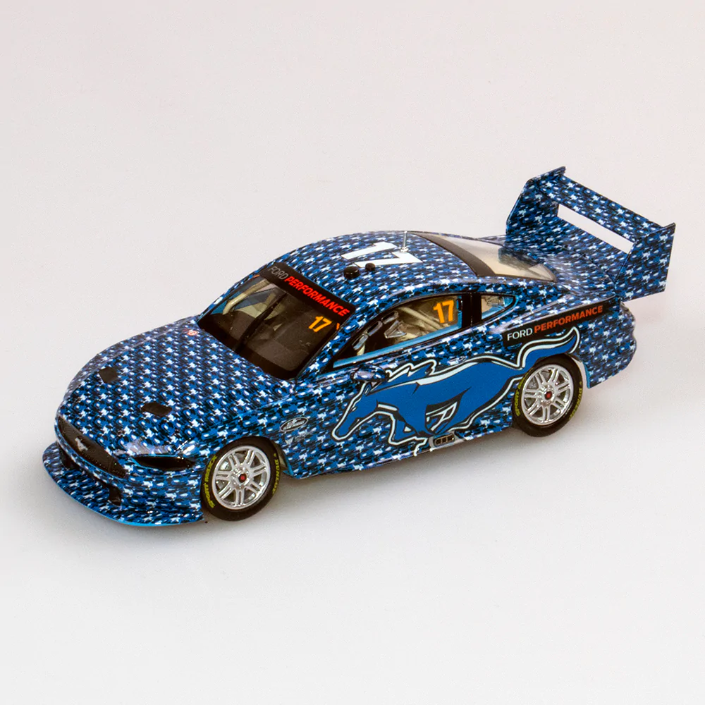 AC 1/43 FORD PERFORMANCE #17 FORD MUSTANG GT SUPERCAR - 2018 CAMOUFLAGE TEST LIVERY