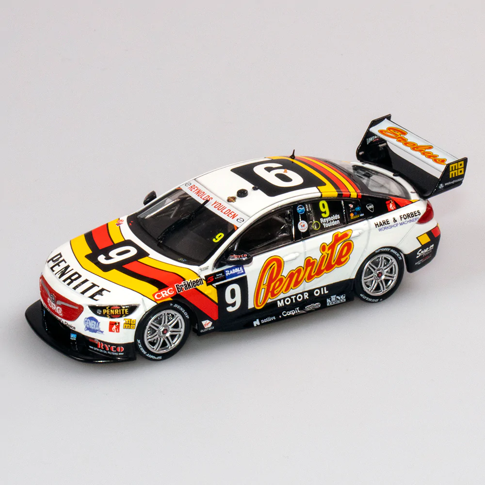 Ac 1/43 Erebus Penrite #9 Holden Zb Ea Commodore Supercar - 2018 Sandown 500 Retro Round